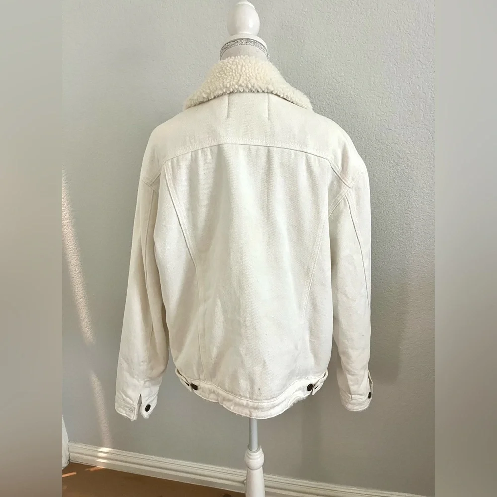Cream Sherpa-Lined Jacket - Picture 2 of 4